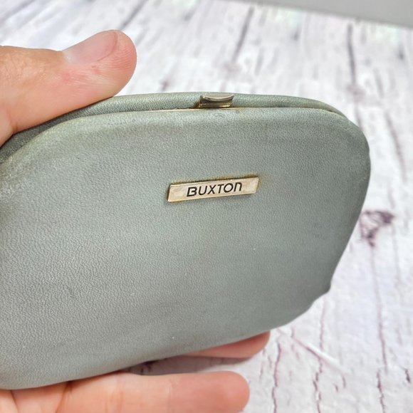 Vintage Buxton Women's Small Velvet-Lined Cowhide Purse - Picture 2 of 11